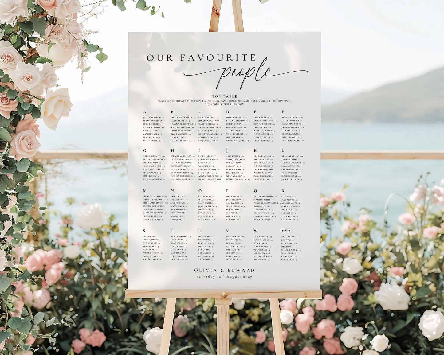 Seating Chart