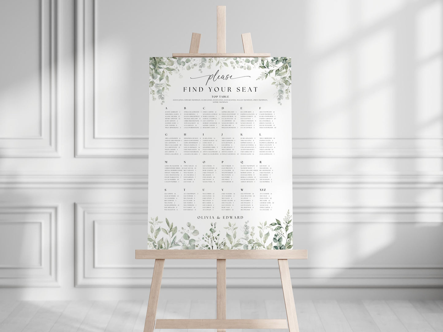 Seating Chart