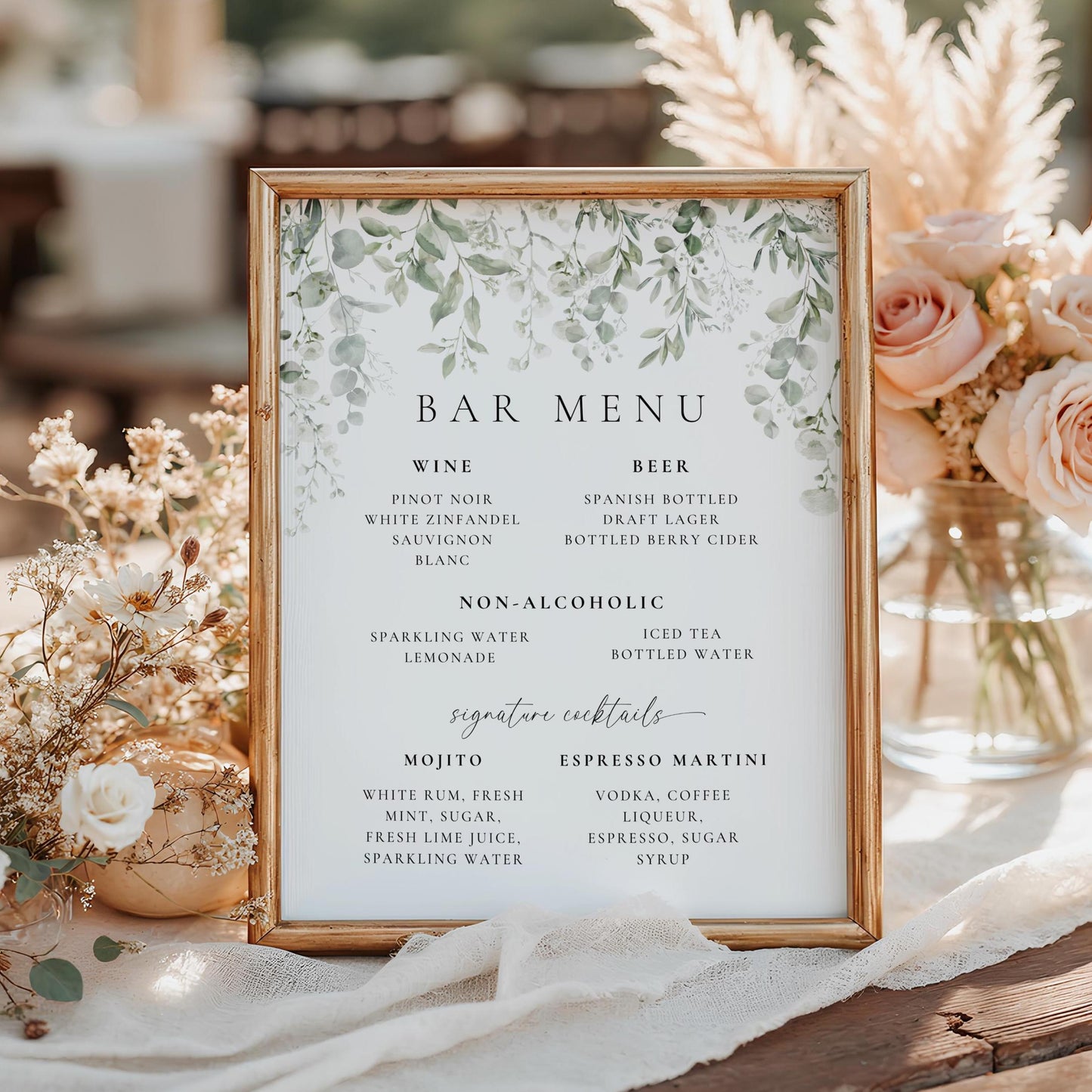 Bar Menu