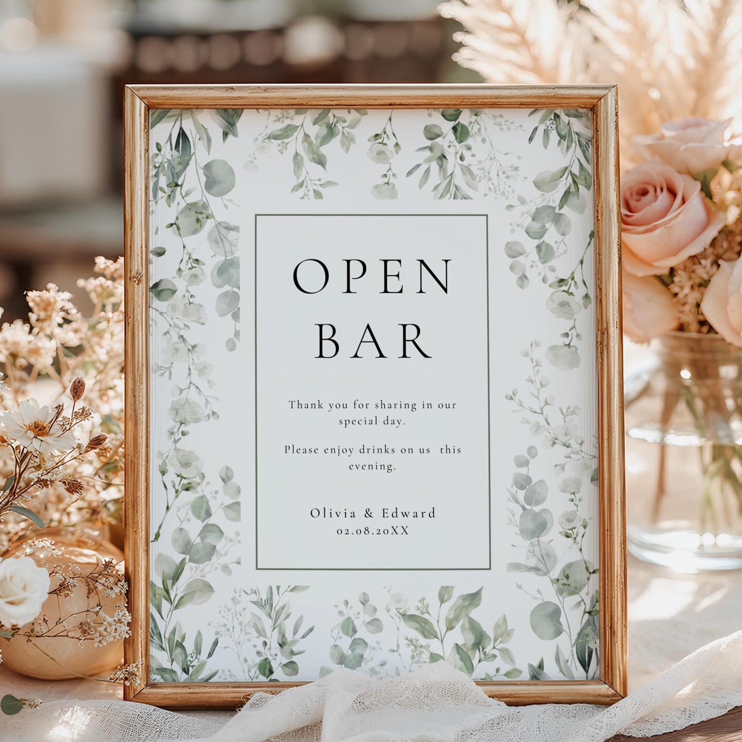Open Bar Sign