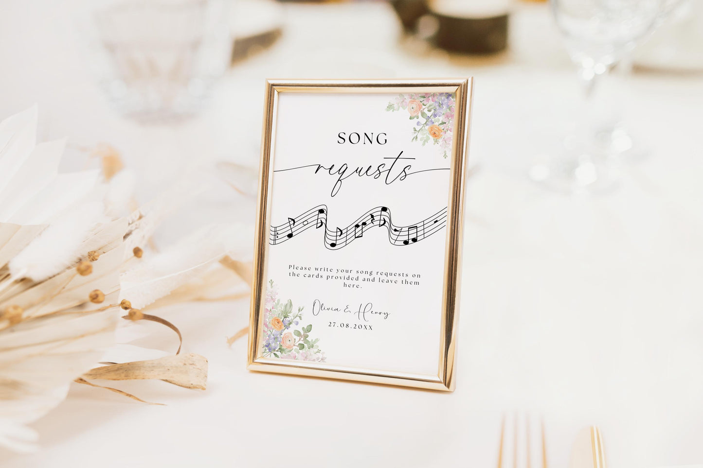Wedding Song Request Sign