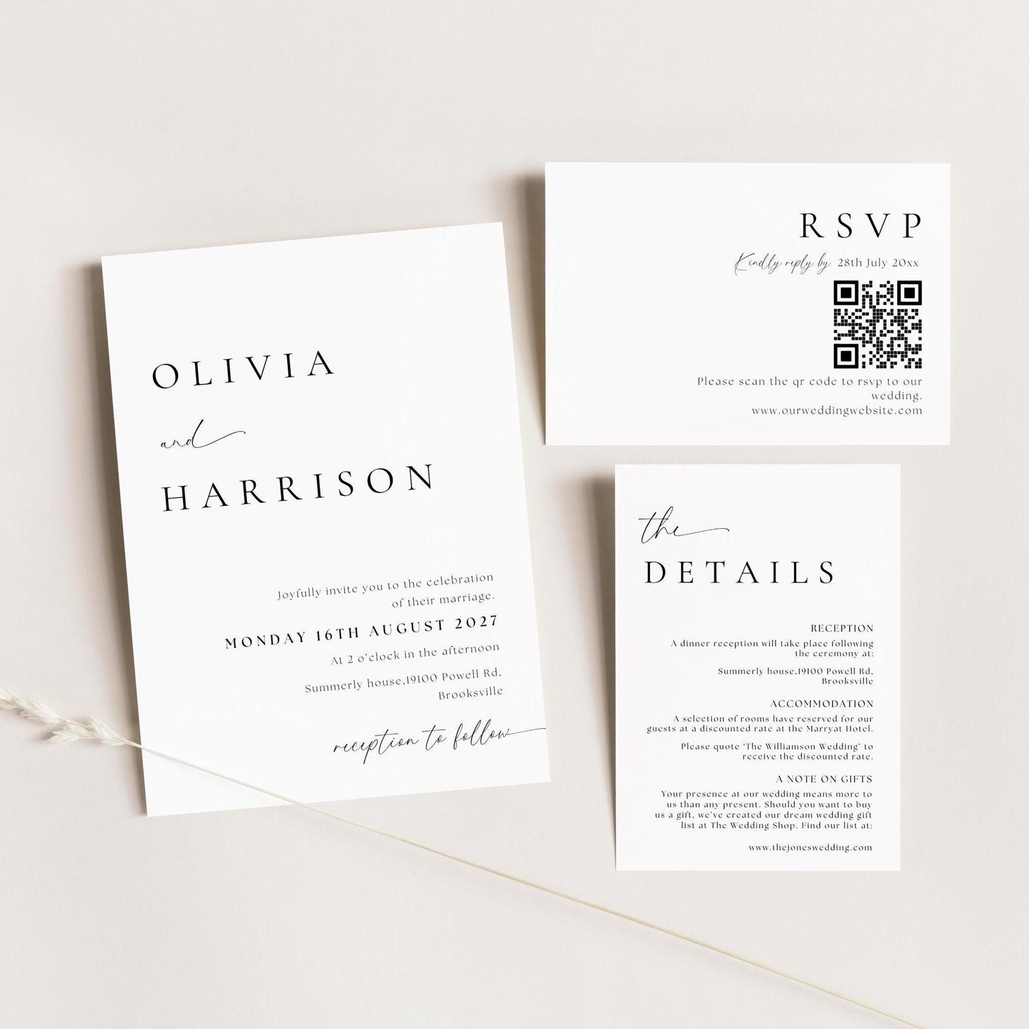 Wedding Invitation Suite
