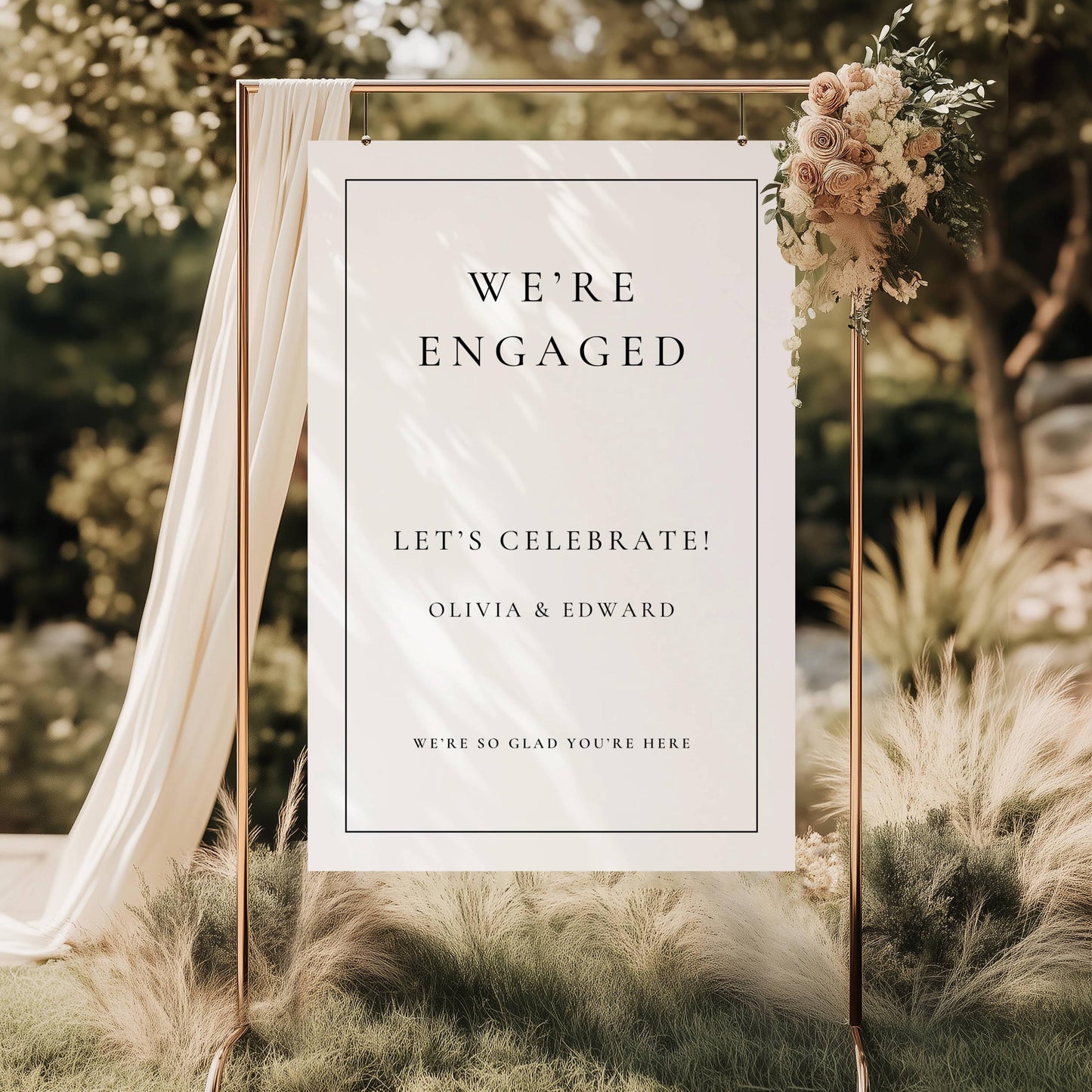 Engagement Party Welcome Sign