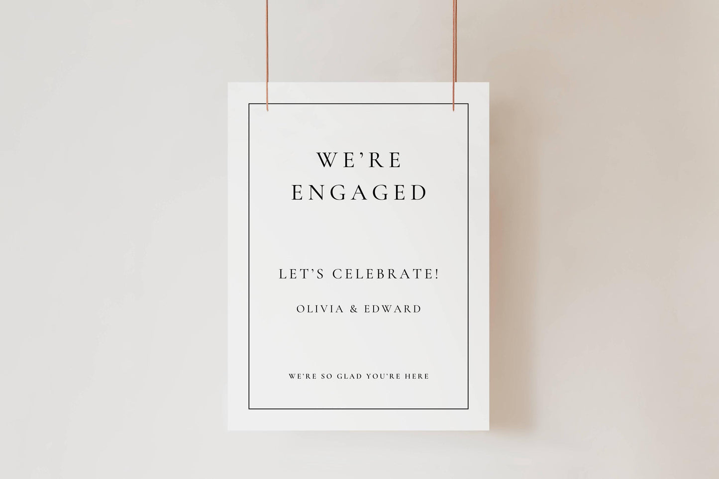 Engagement Party Welcome Sign