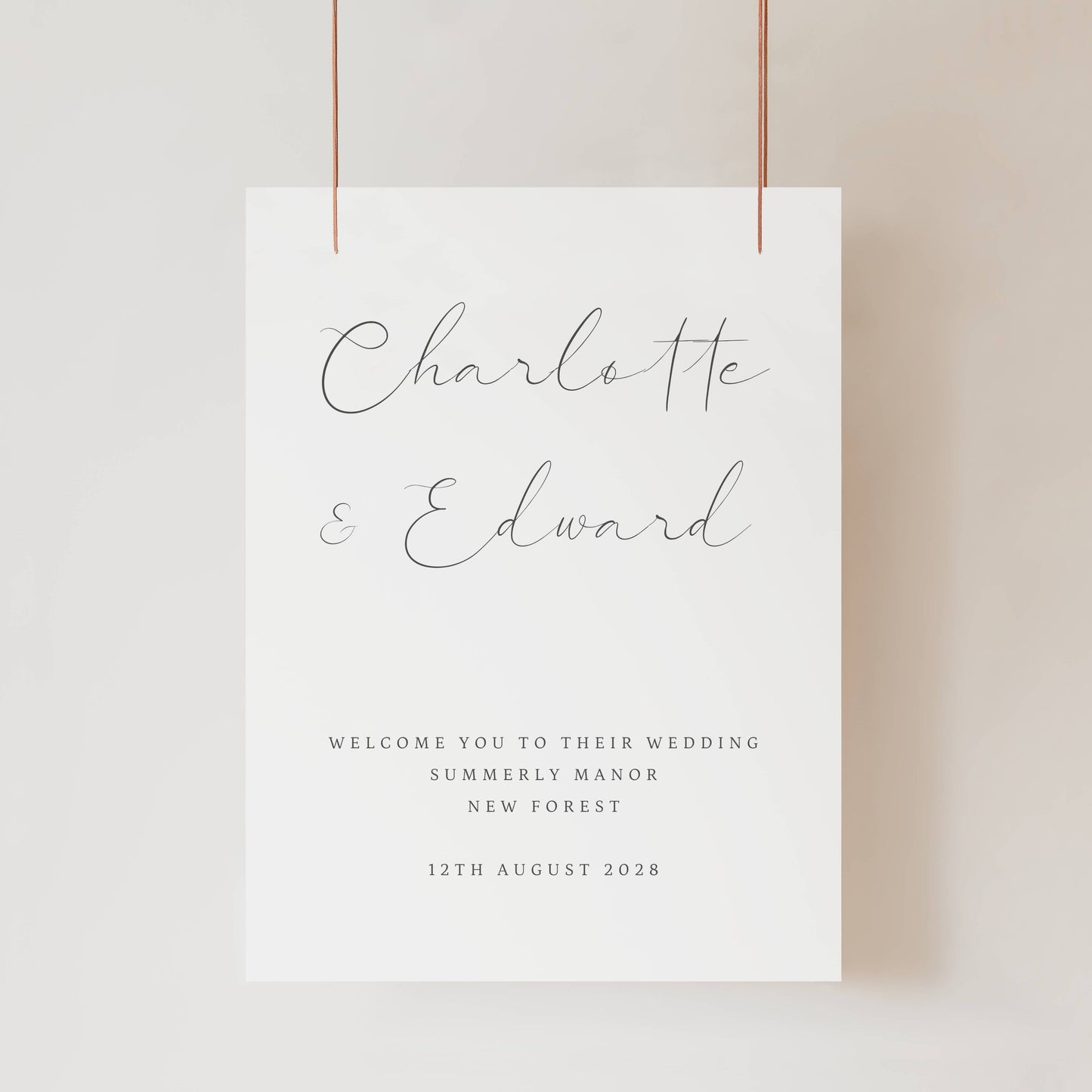 Wedding Welcome Sign