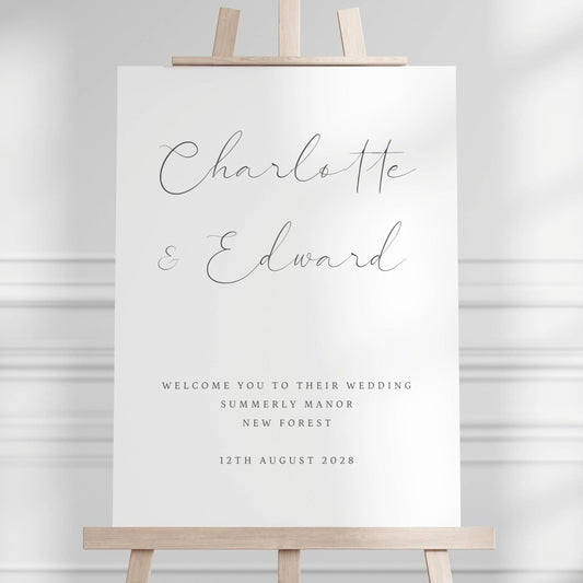Wedding Welcome Sign