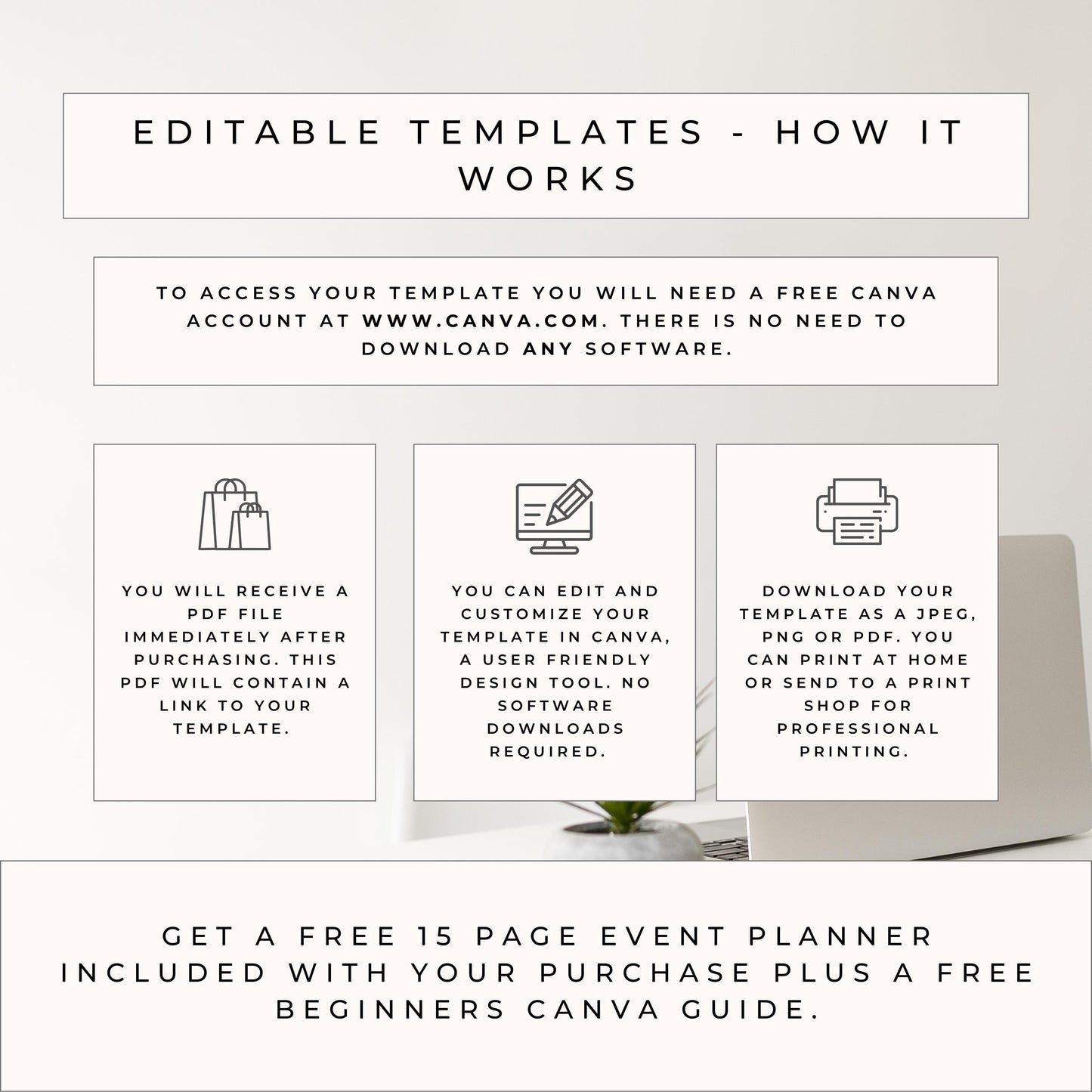 Minimalist Wedding Menu, Modern Wedding Dinner Menu, Wedding Food Menu, Simple Wedding Menu, Let's Eat Menu, Editable Template MLAM